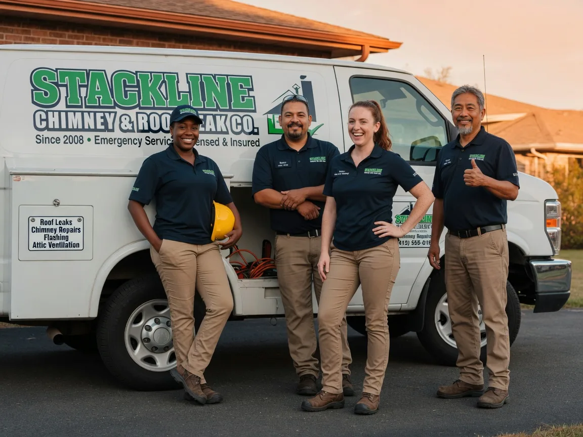 Chimney flashing repair company in Deanville, TX